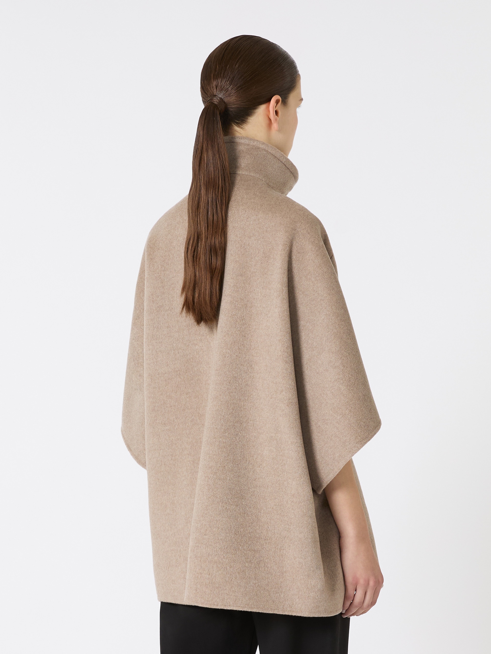 DERRIK Lightweight cashmere broadcloth cape - 4