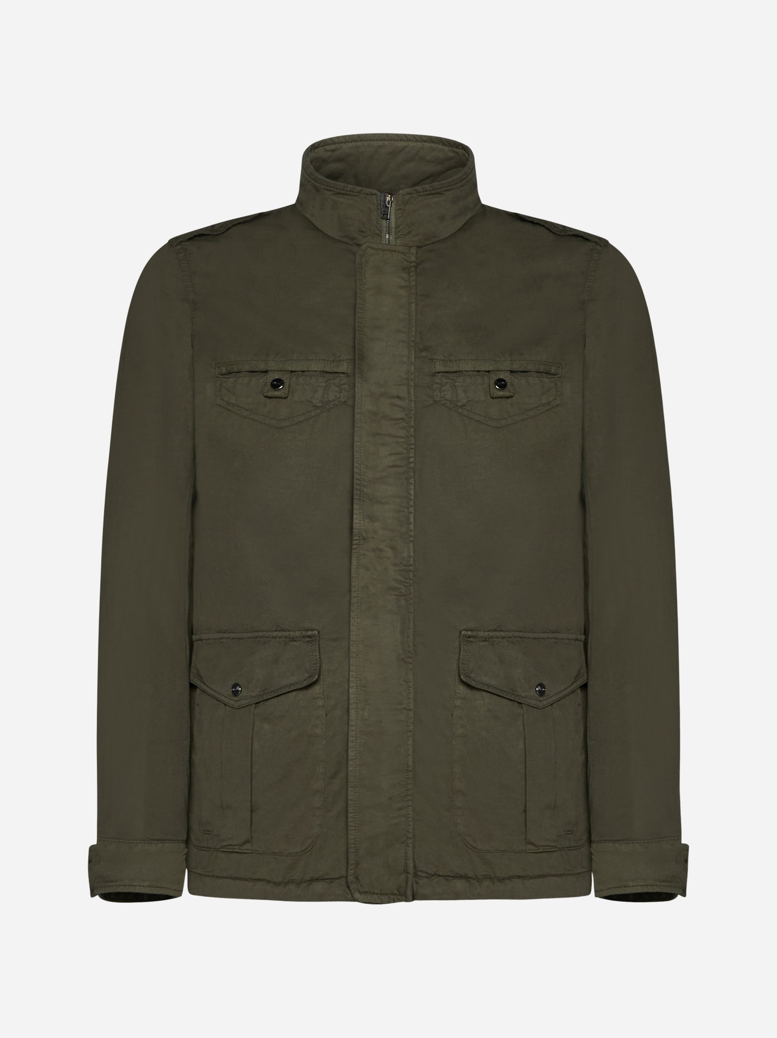 Cotton and linen field jacket - 1