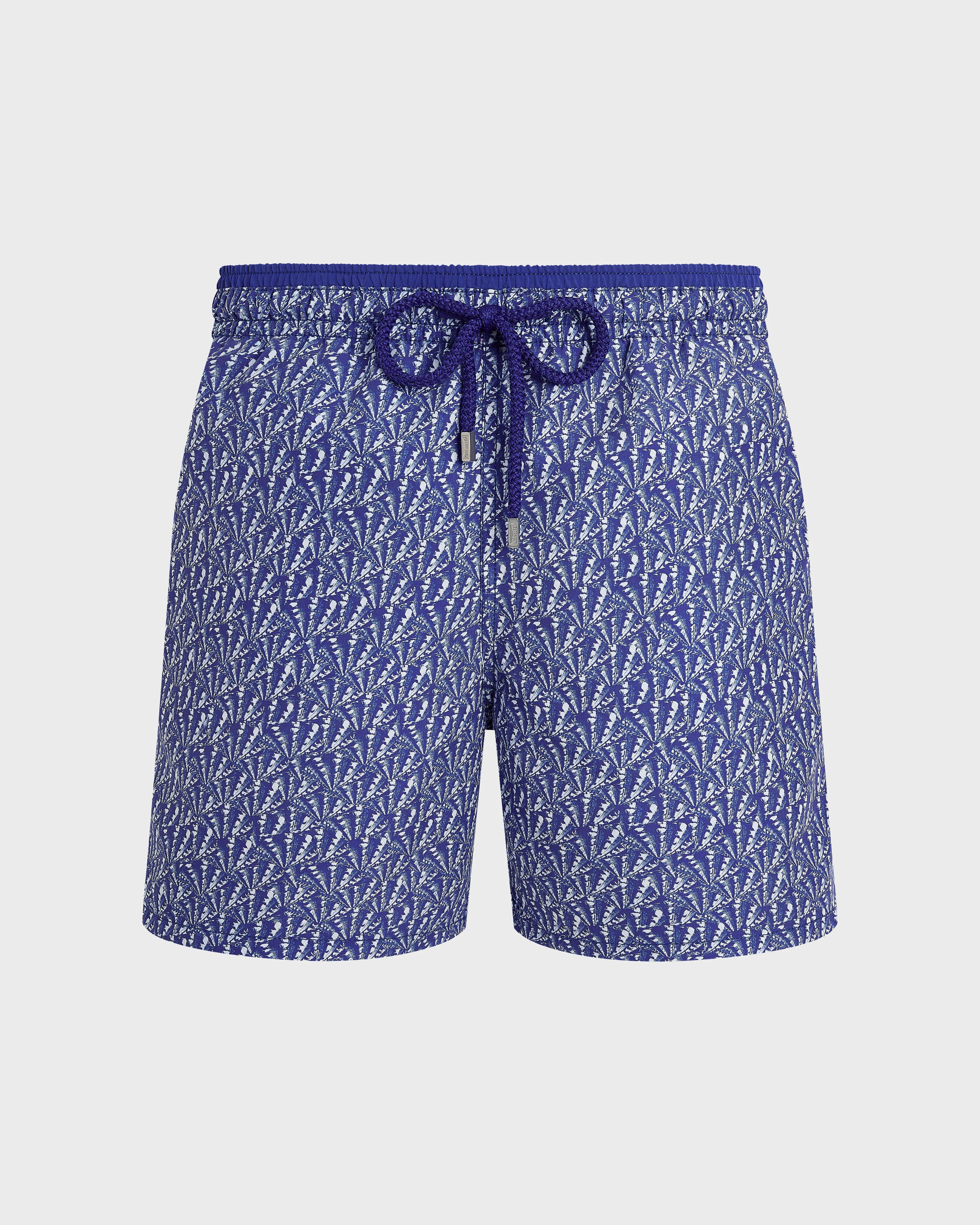 MEN BICOLOR SWIM TRUNKS GRAPHIC SHELLS - 1