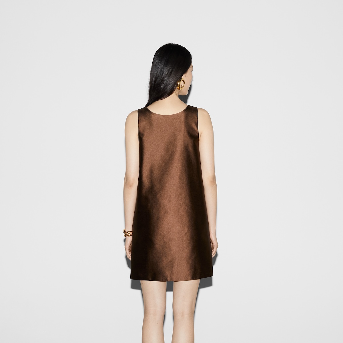 Silk duchesse mini dress - 4