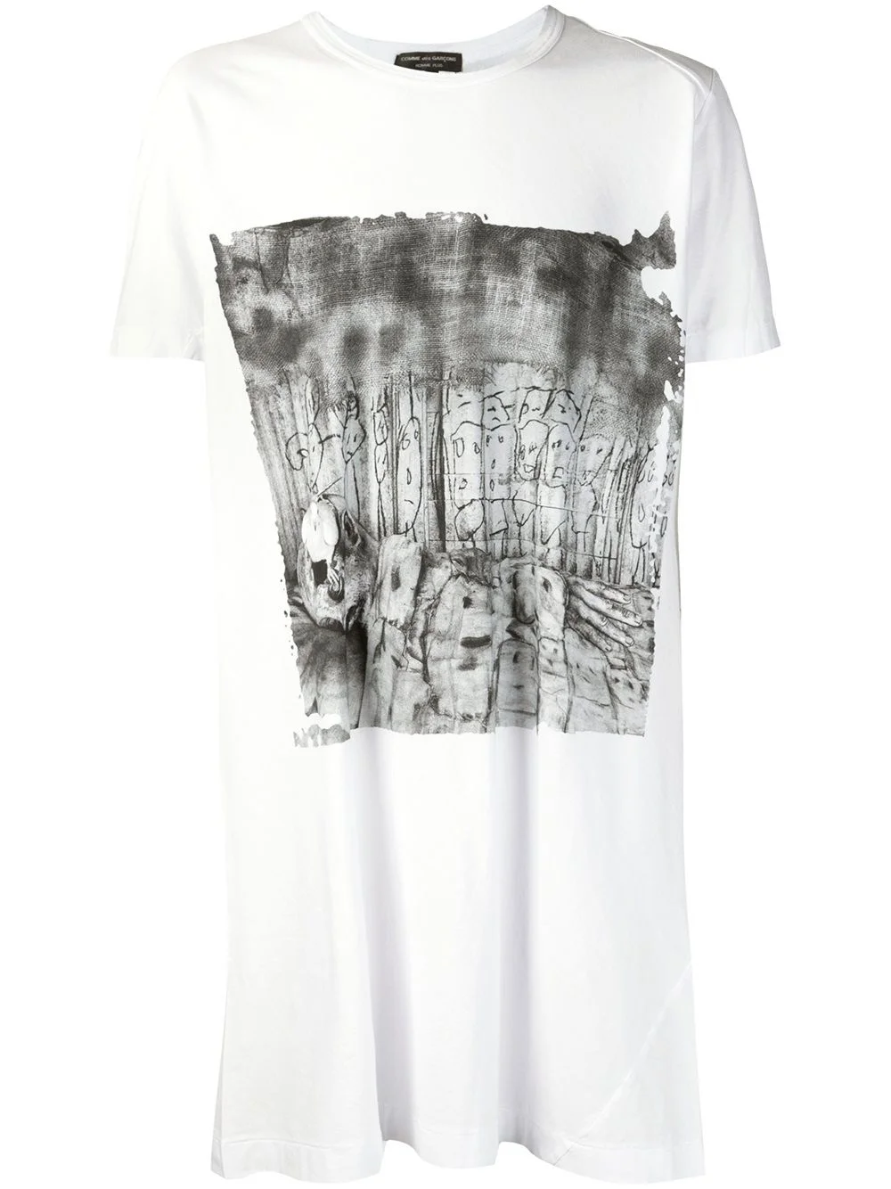 long printed T-shirt - 1