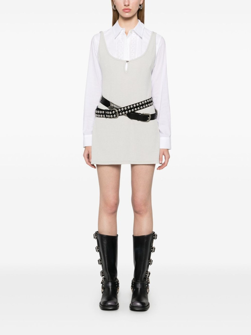 ELENA VELEZ fine-ribbed mini dress outlook