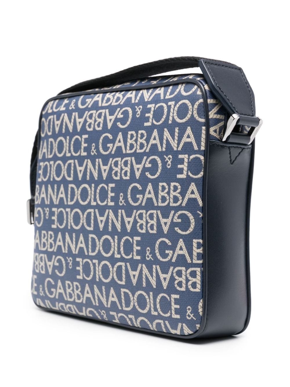 logo-jacquard messenger bag - 3