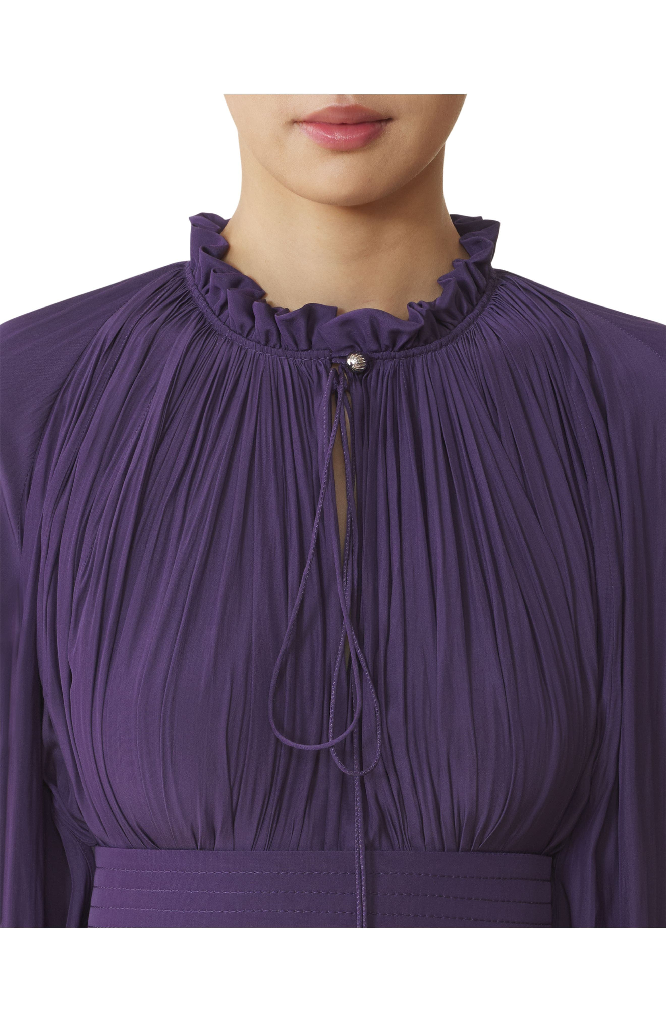 Lanvin Short Charmeuse Dress in Raisin at Nordstrom - 5