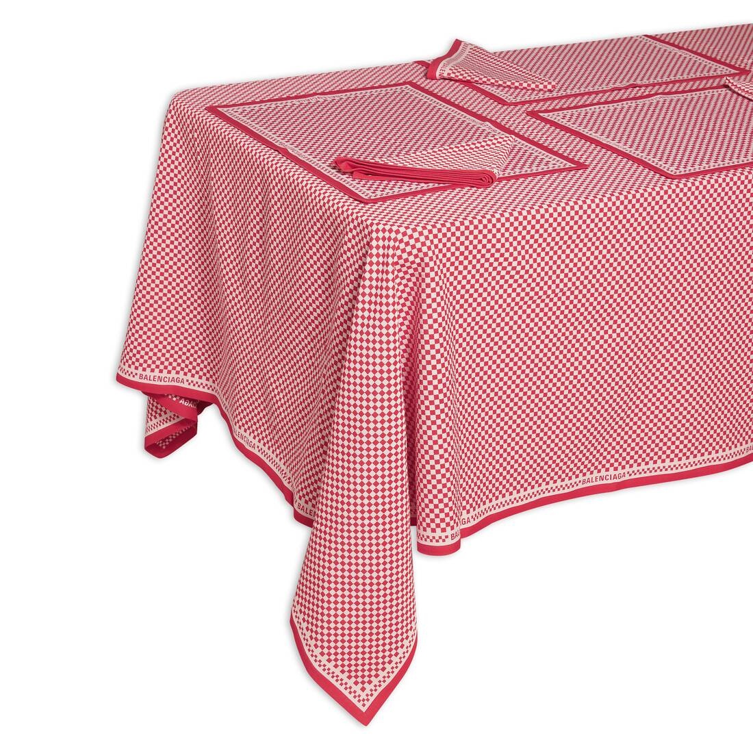Bistro Table Set  in Red/white - 3