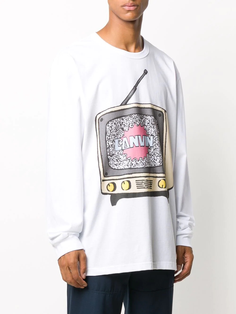 long-sleeve logo print T-shirt - 3