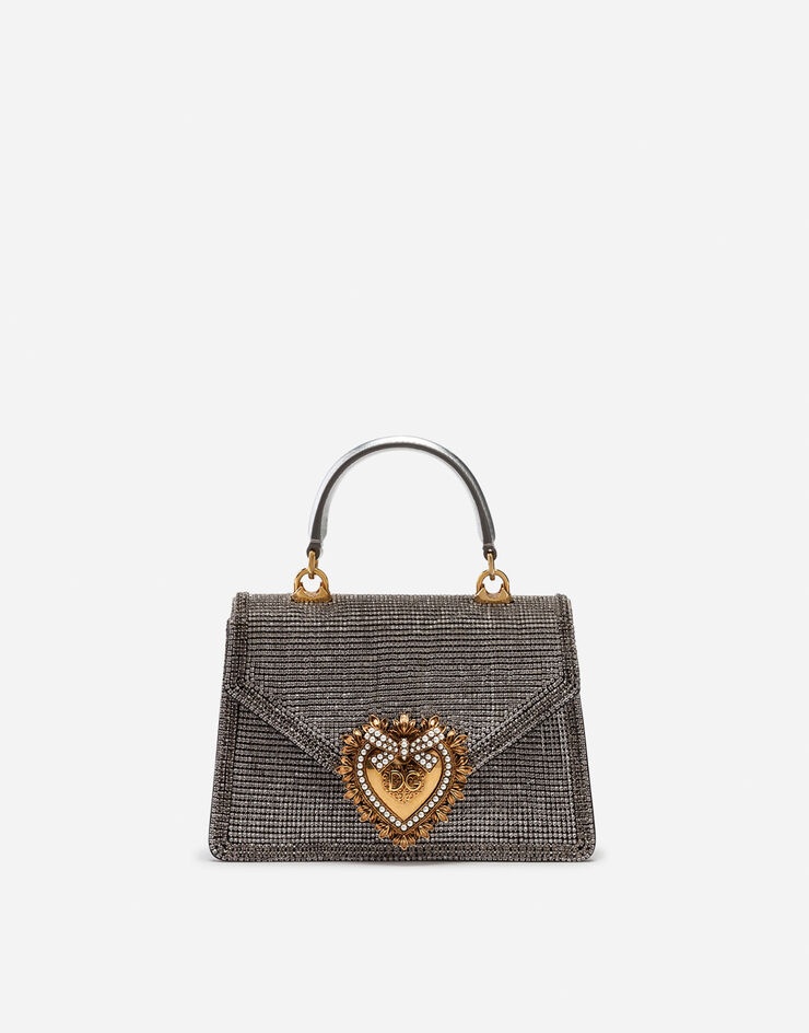 Small Devotion bag in mordore nappa leather with rhinestone detailing - 1