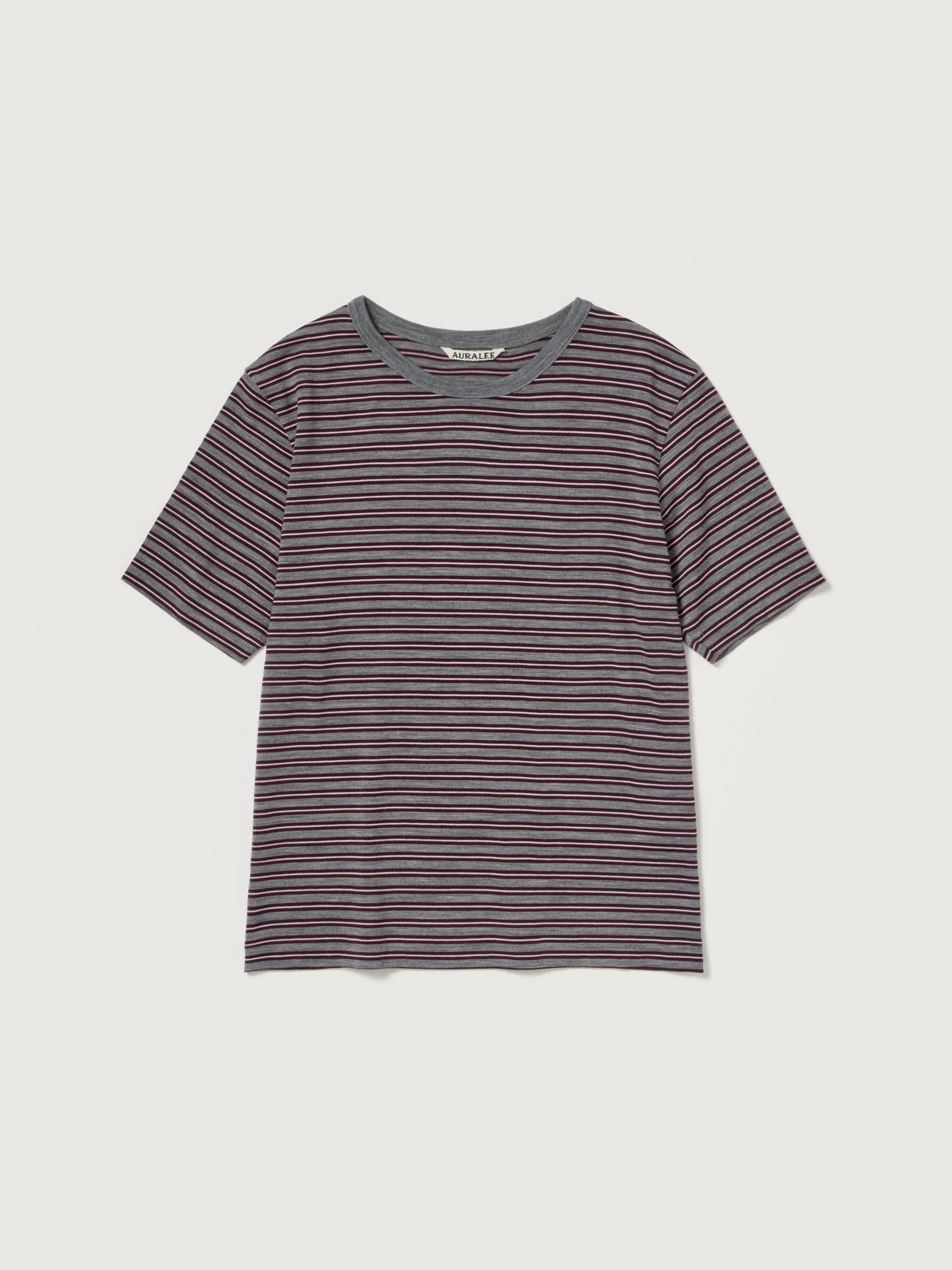 SOFT SMOOTH WOOL STRIPE JERSEY TEE - 1