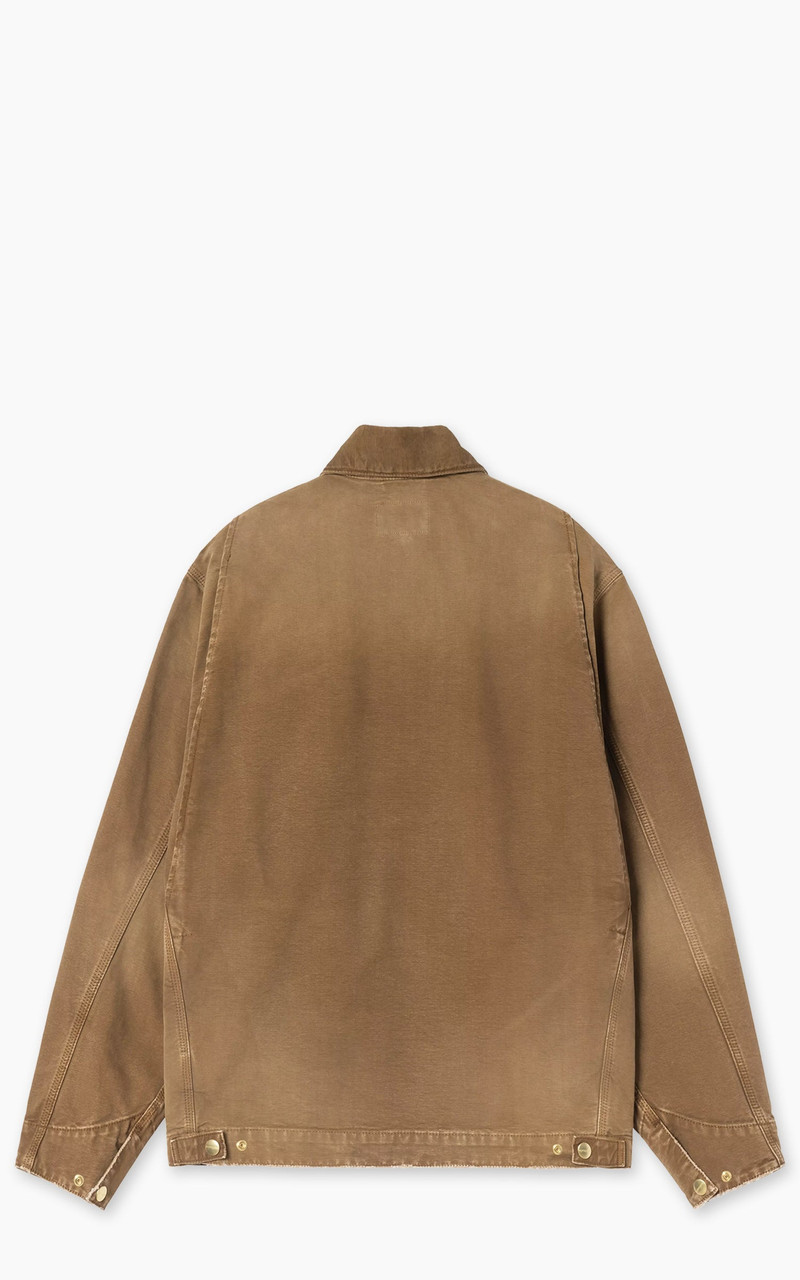 Carhartt WIP CARHARTT WIP OG DETROIT JACKET DEARBORN CANVAS DESTROY WASH HAMILTON BROWN/HAMILTON BROWN outlook