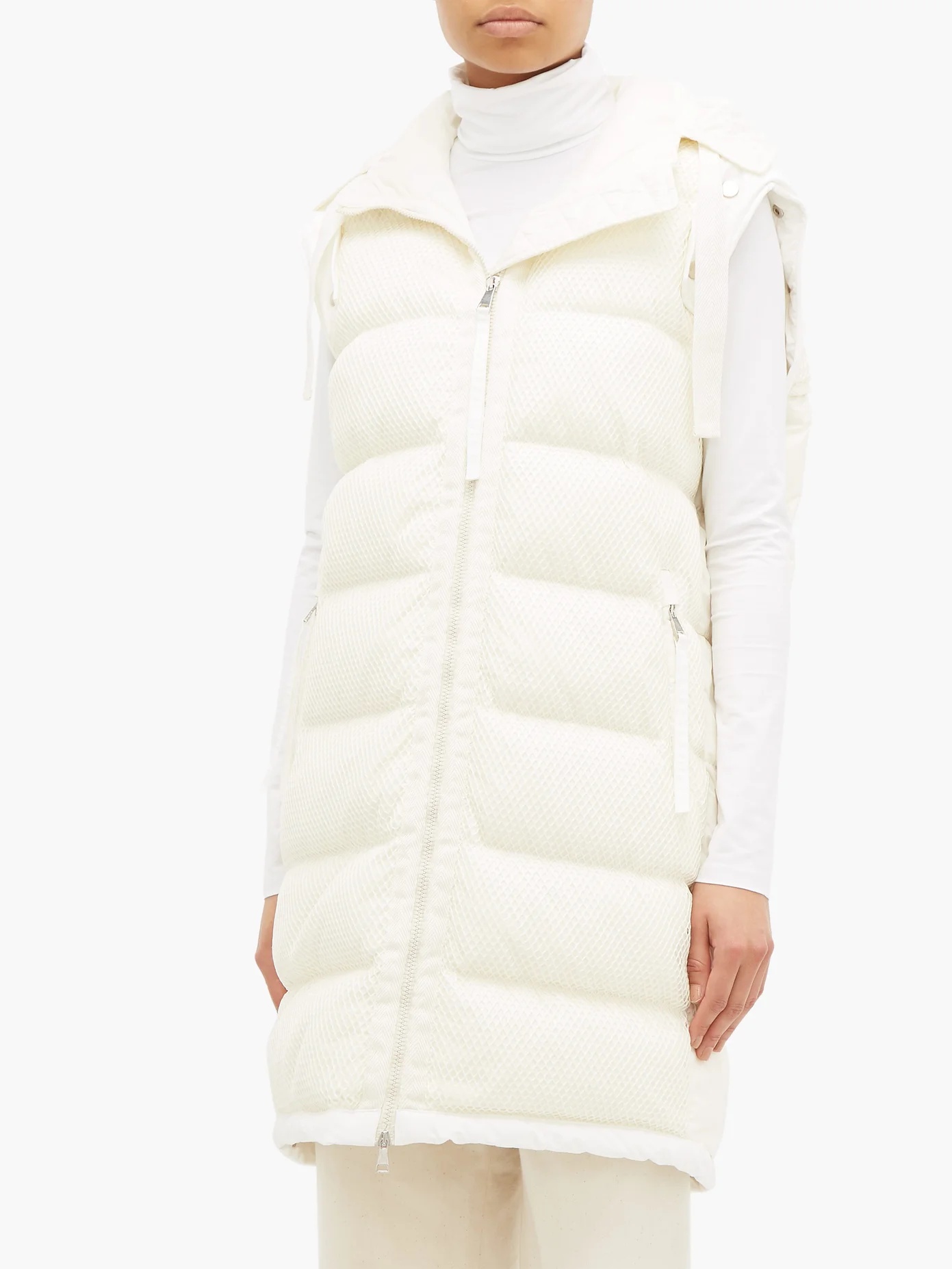 Narvalong longline quilted down jacket - 6