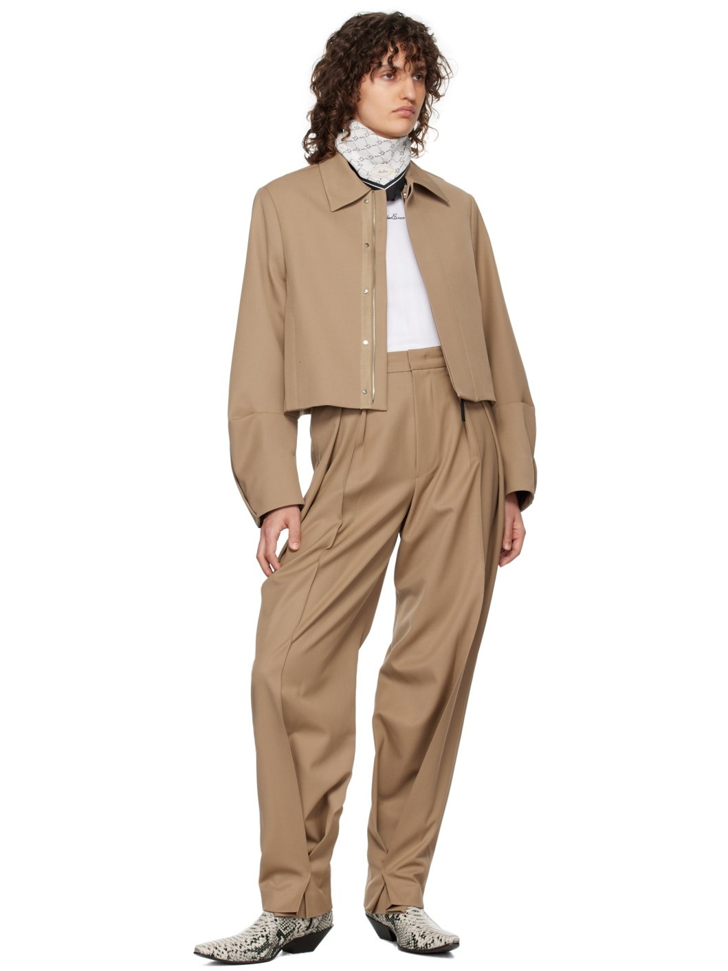 Beige Ani Trousers - 4