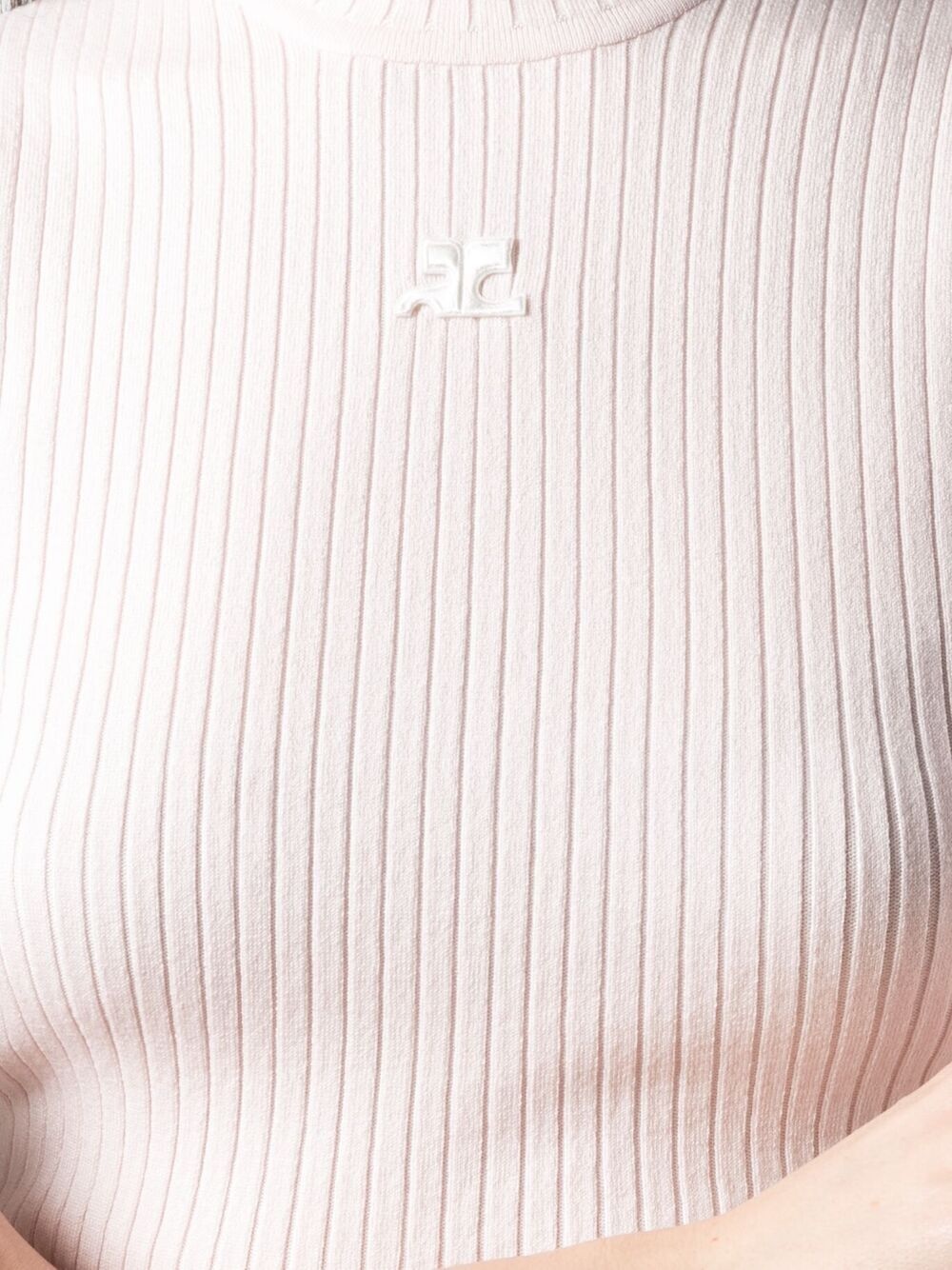 logo-embroidered ribbed sweater - 5