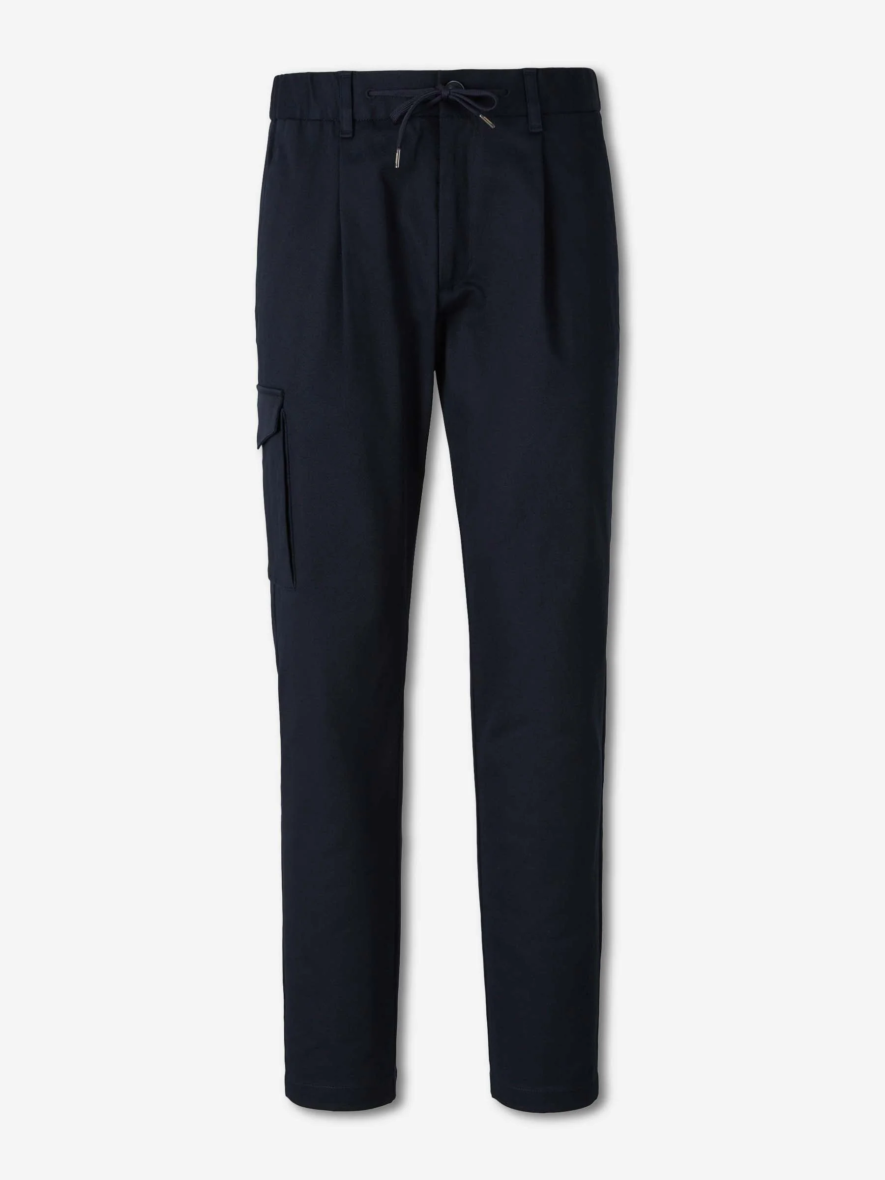 COTTON STRAIGHT LEG TROUSERS - 1