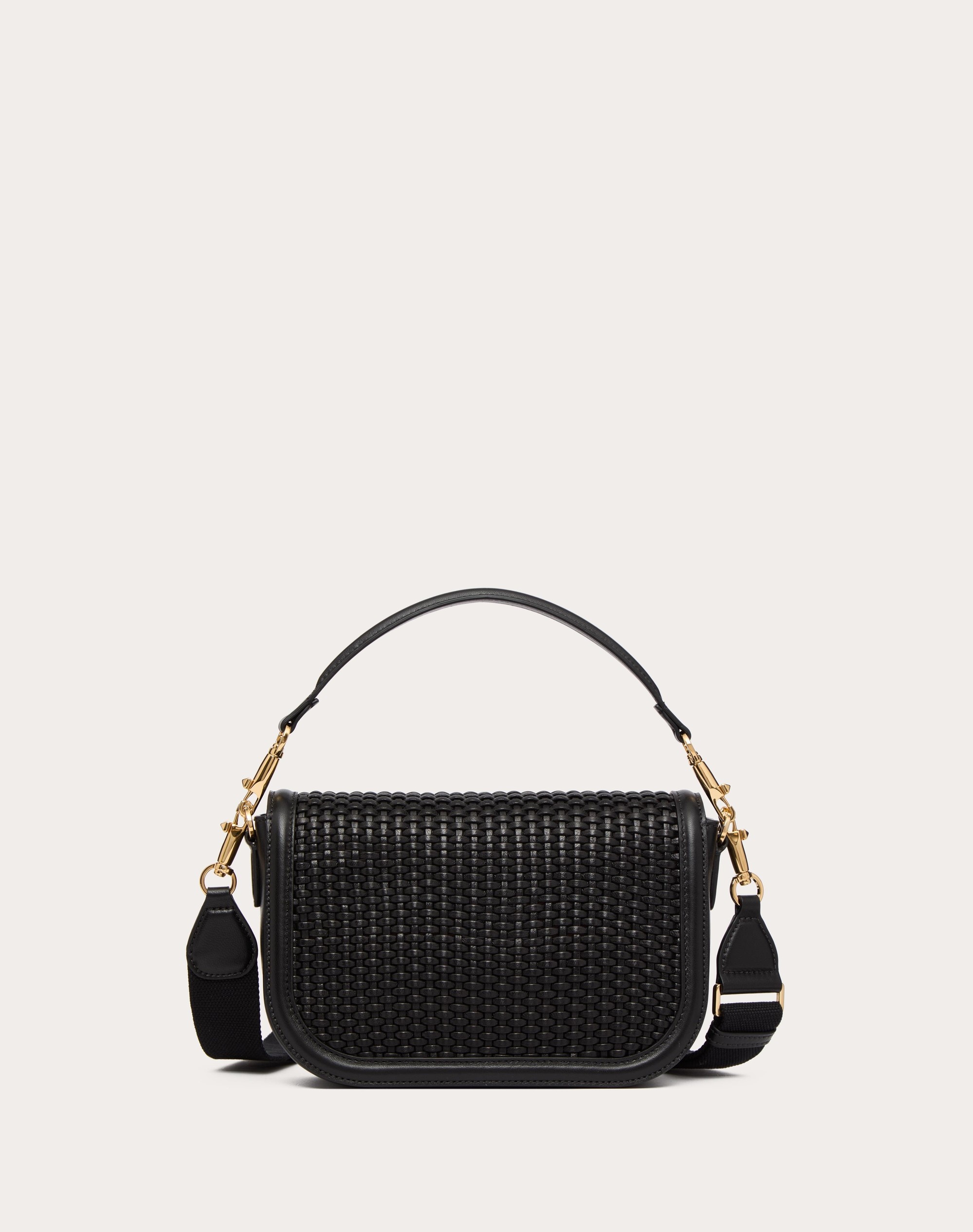 VALENTINO GARAVANI ALLTIME WOVEN LEATHER SHOULDER BAG - 3