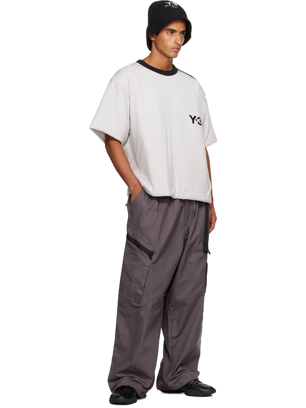White Padded 3 Stripes T-shirt - 4
