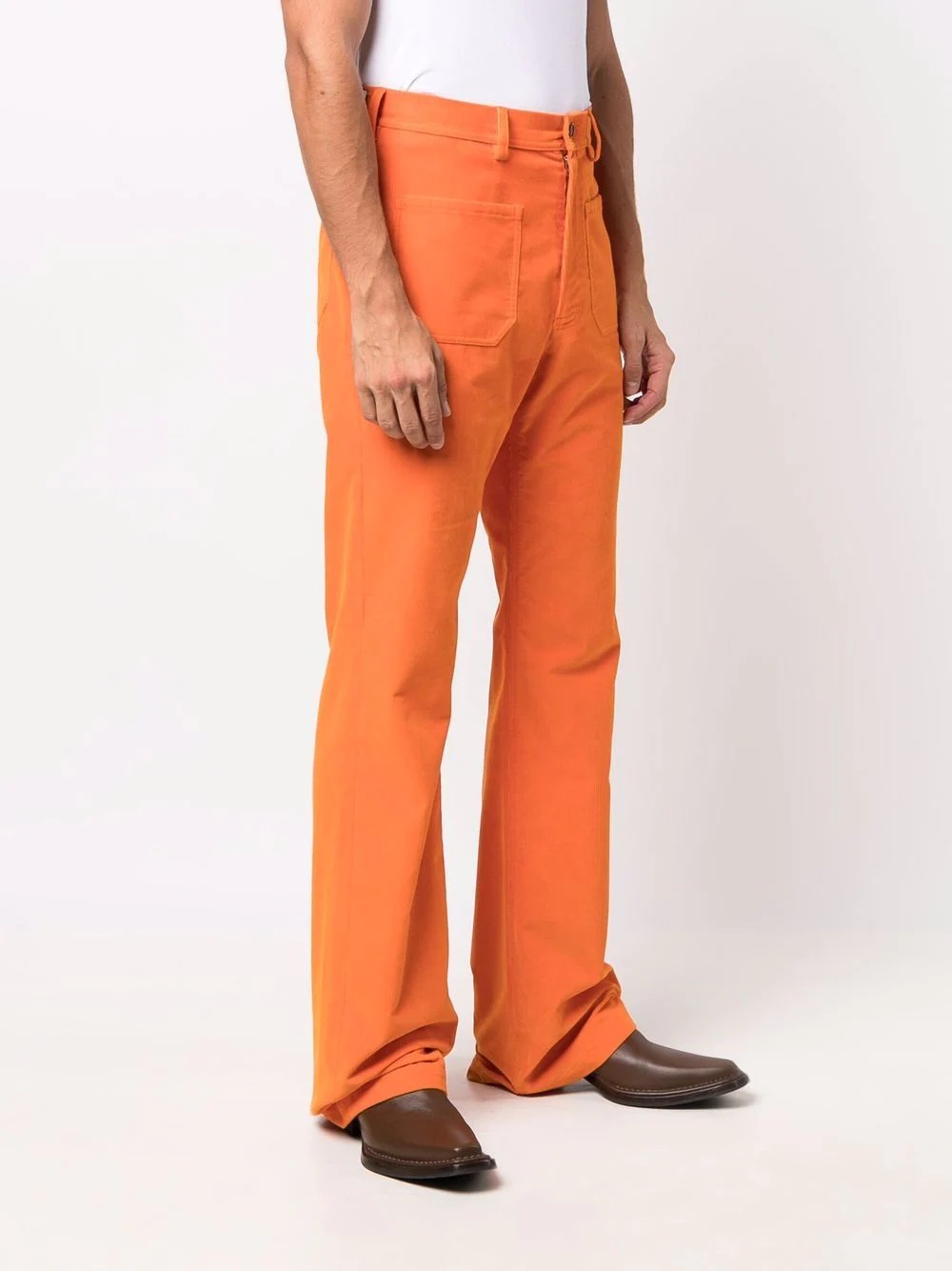 corduroy wide-leg trousers - 3