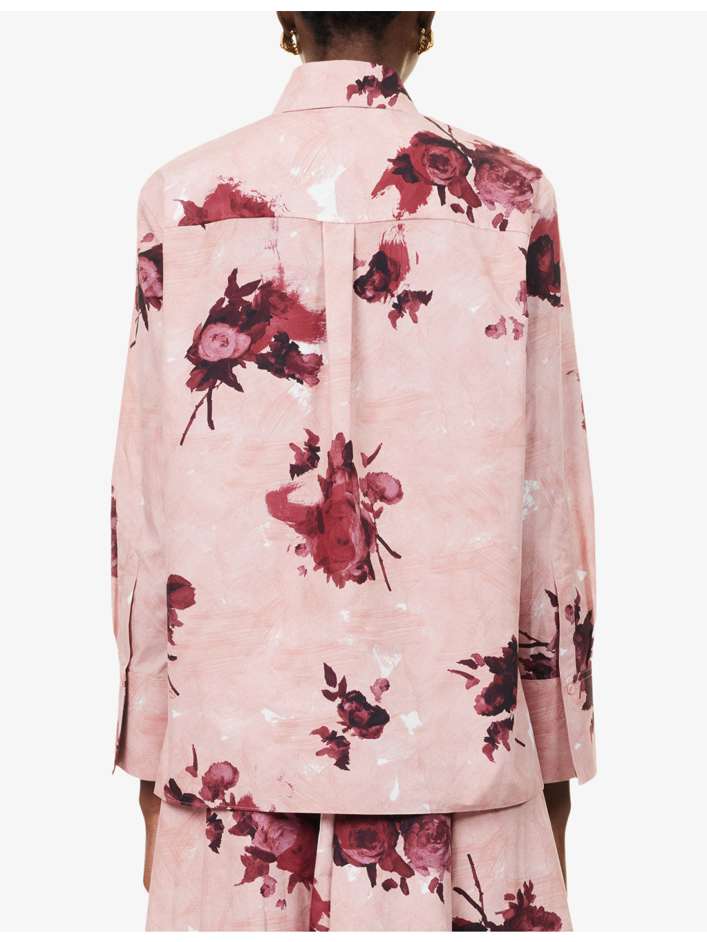 Floral-Print Long-Sleeve Cotton Shirt - 4