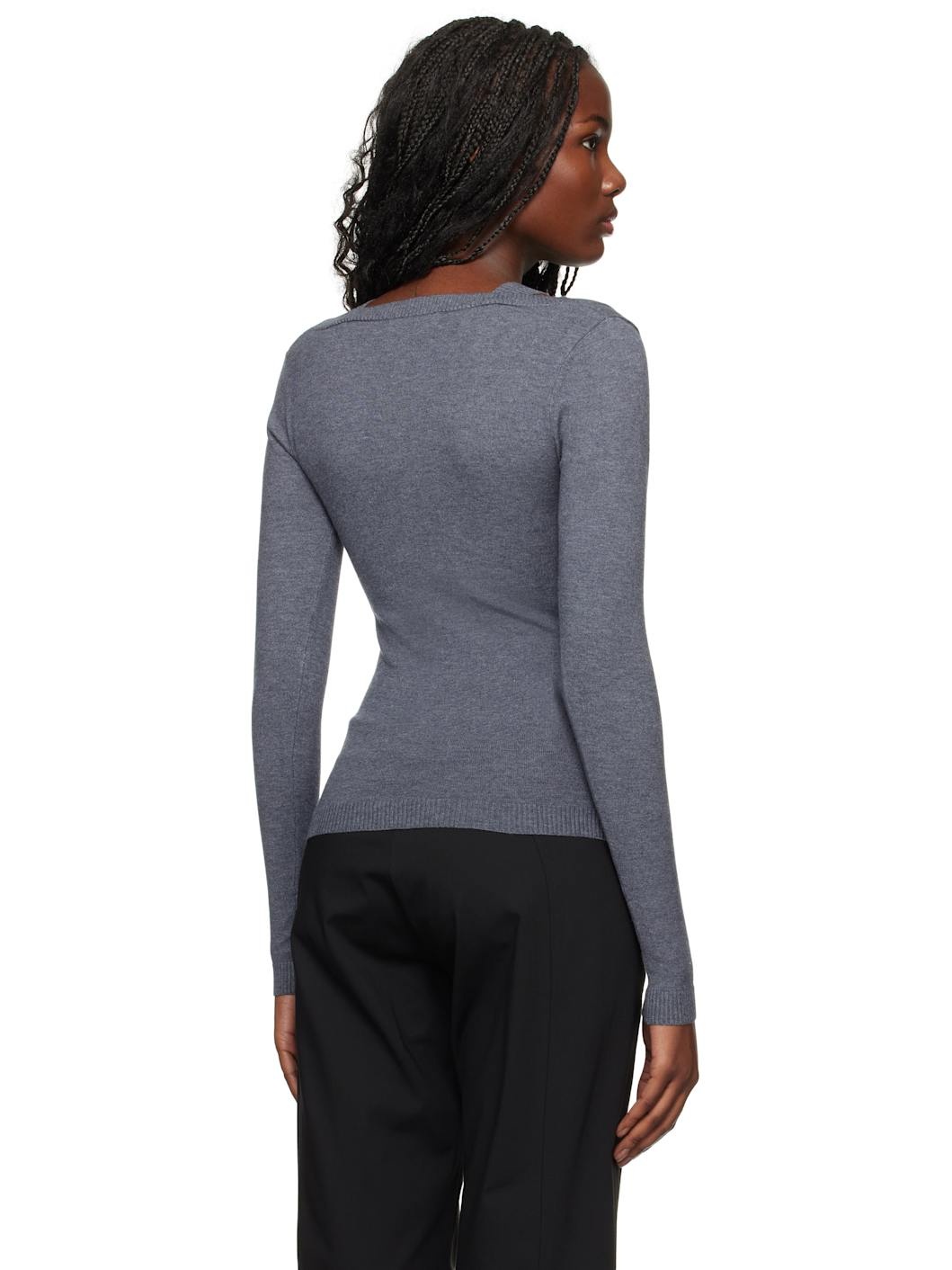 Gray Étoile Sweater - 3