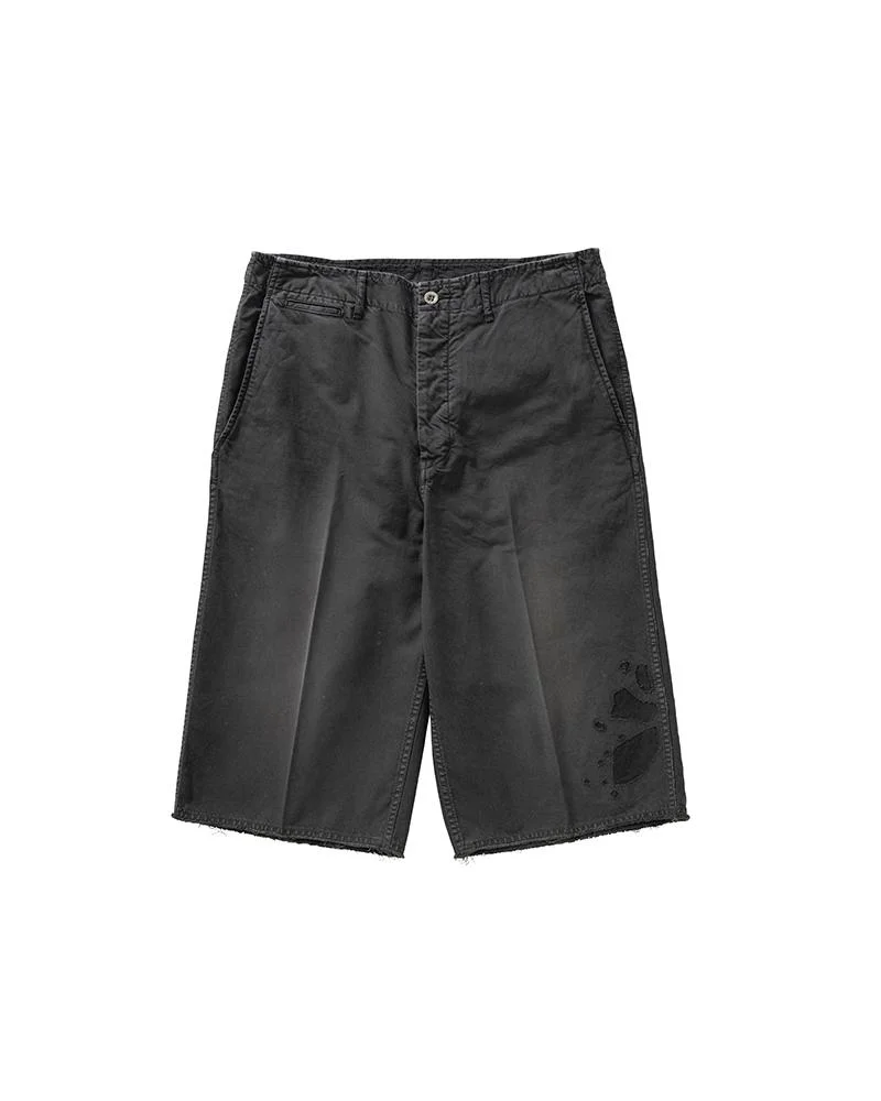 BROADER CHINO SHORTS CRASH BLACK - 1
