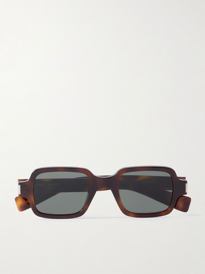 Square-frame tortoiseshell acetate sunglasses Brown 1