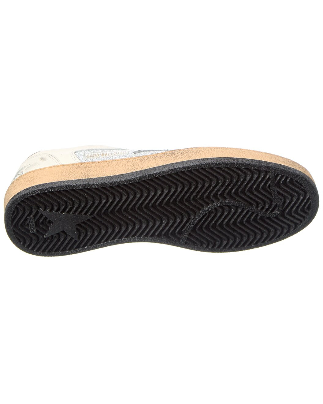 Golden Goose Ballstar Glitter & Leather Sneaker - 4
