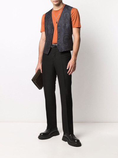 Etro paisley-print waistcoat outlook