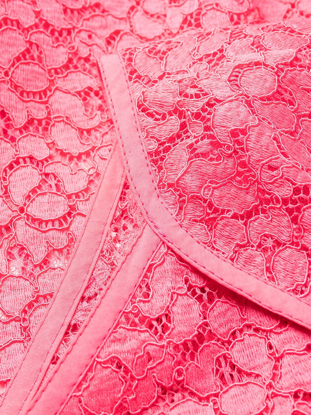 one shoulder lace mini dress - 7