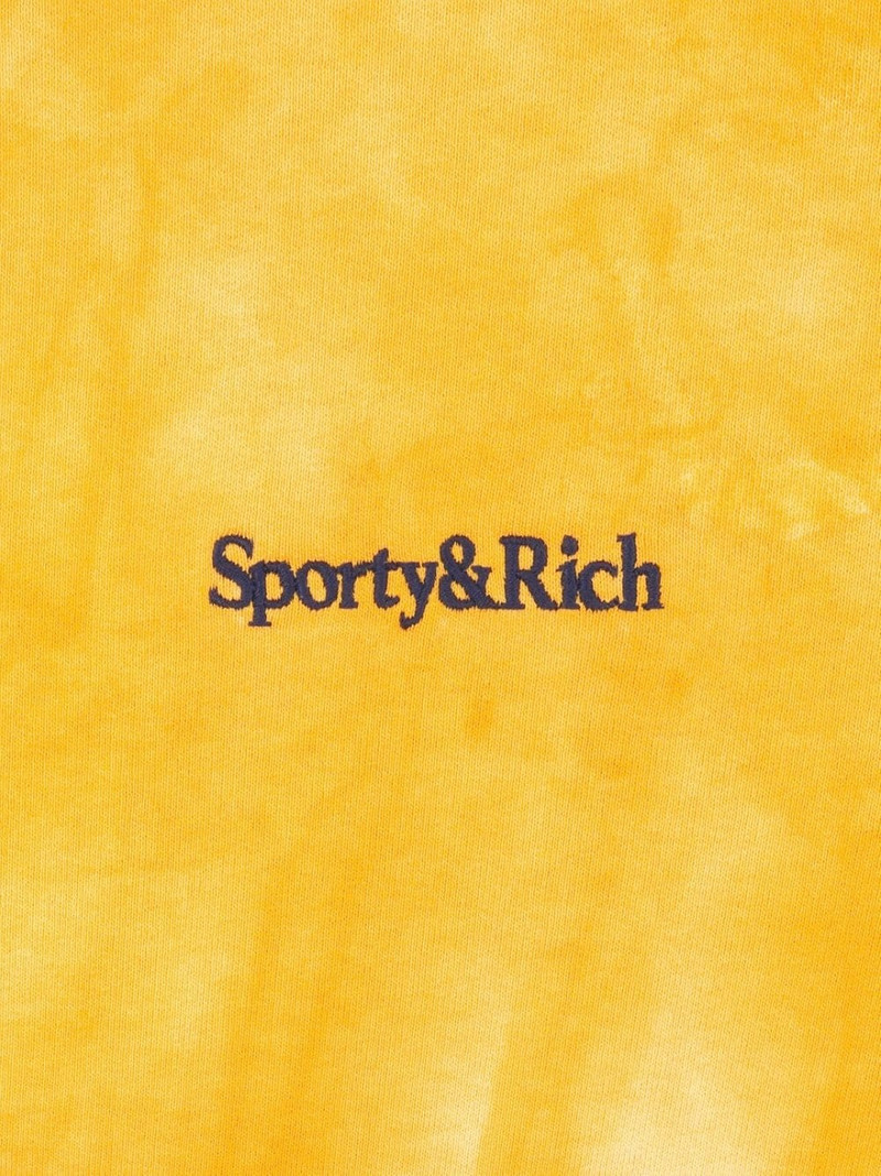 Sporty & Rich logo-embroidered tie-dye sweatshirt outlook