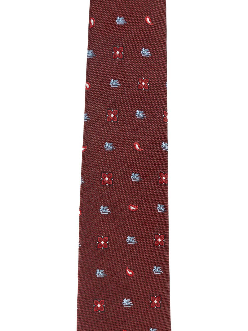 Etro patterned silk tie outlook
