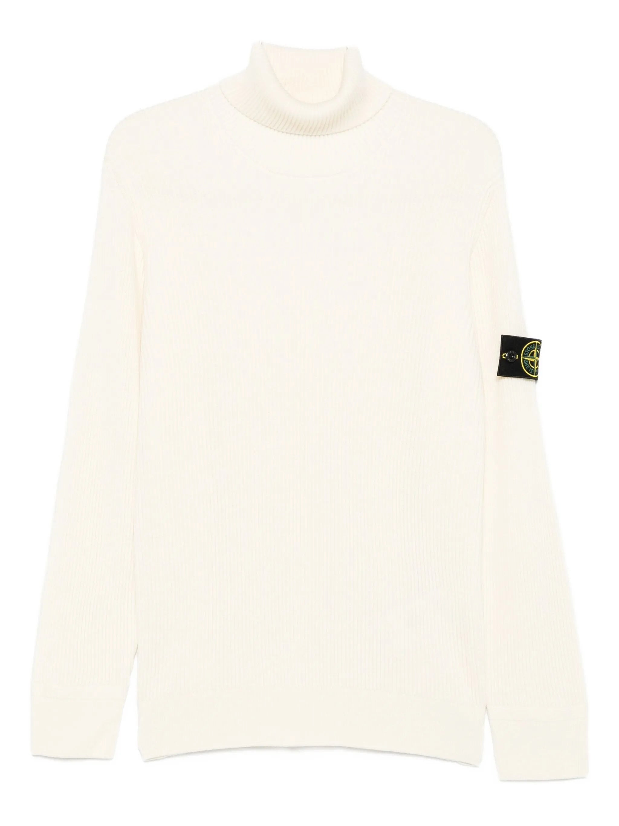 Stone Island Ribbed Logo-patch Sweater - 1