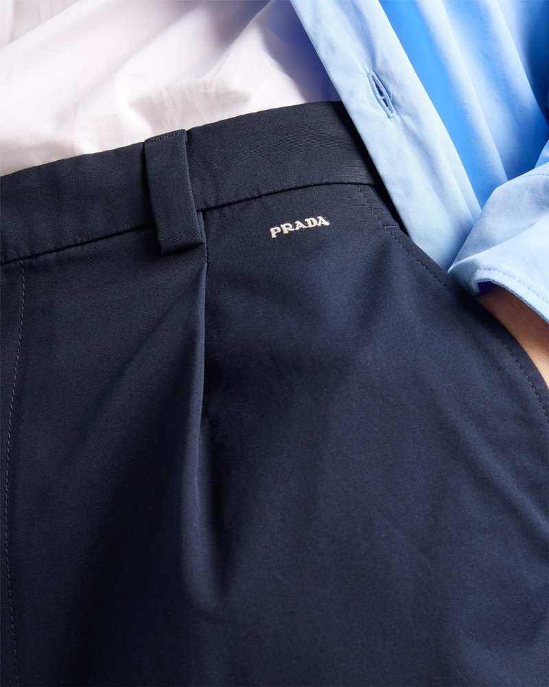 Vintage-effect cotton Bermudas 3