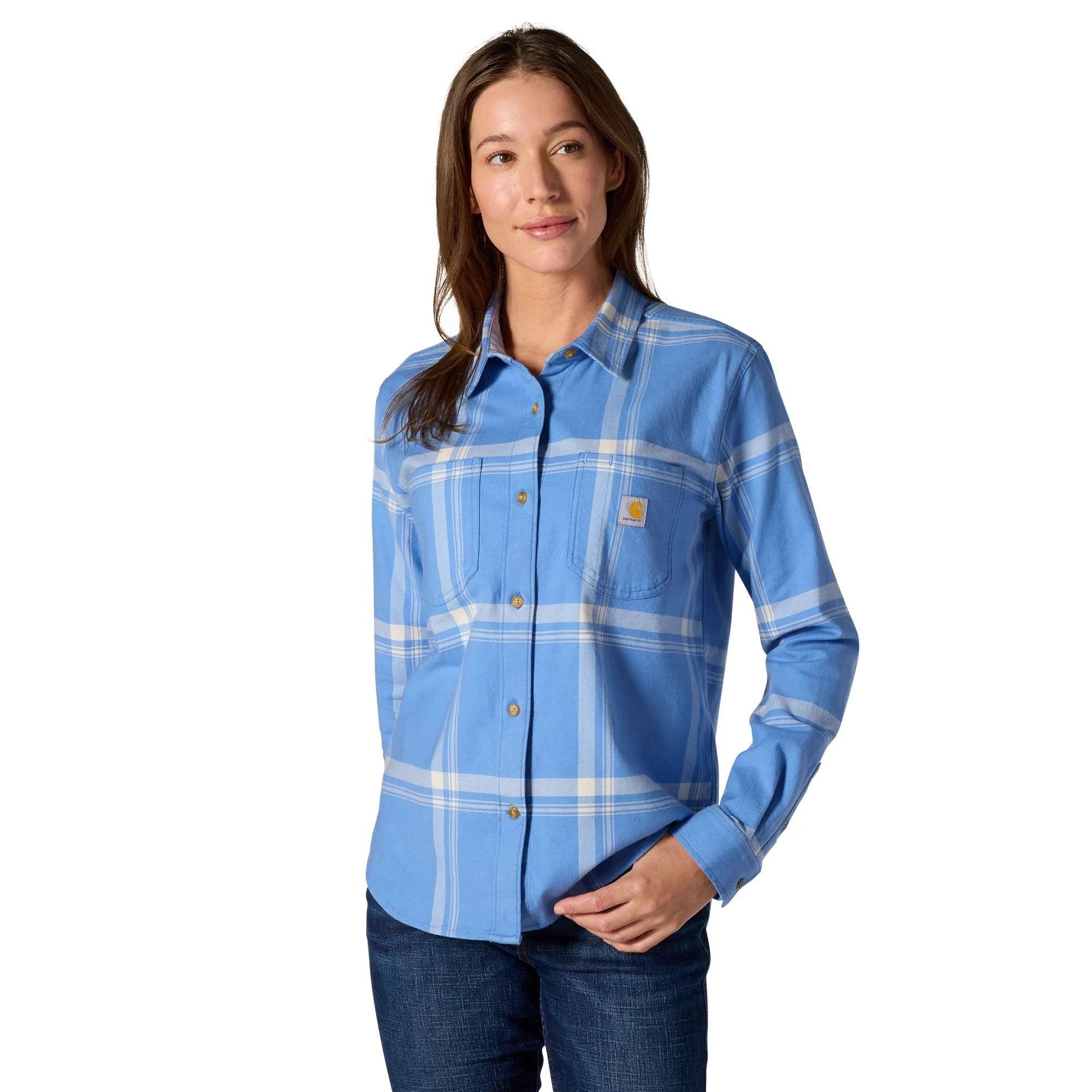 Women's Hamilton Relaxed LS Plaid Shirt - 1