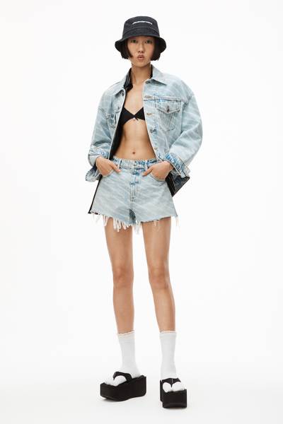 Alexander Wang BITE LOGO SHORT IN PEBBLE BLEACH outlook