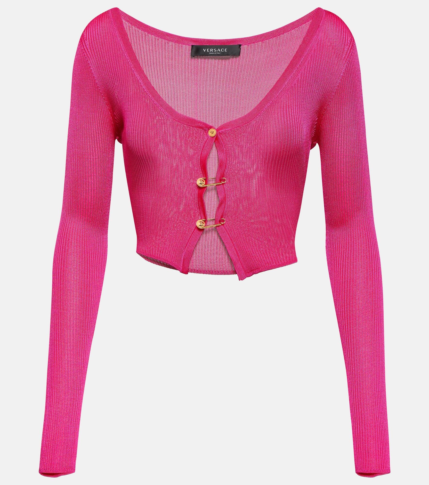 Safety Pin cropped cardigan - 1