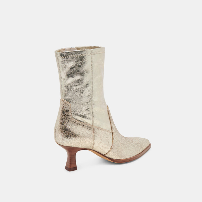 ARYA WIDE CALF BOOTS LIGHT GOLD DISTRESSED LEATHER 3