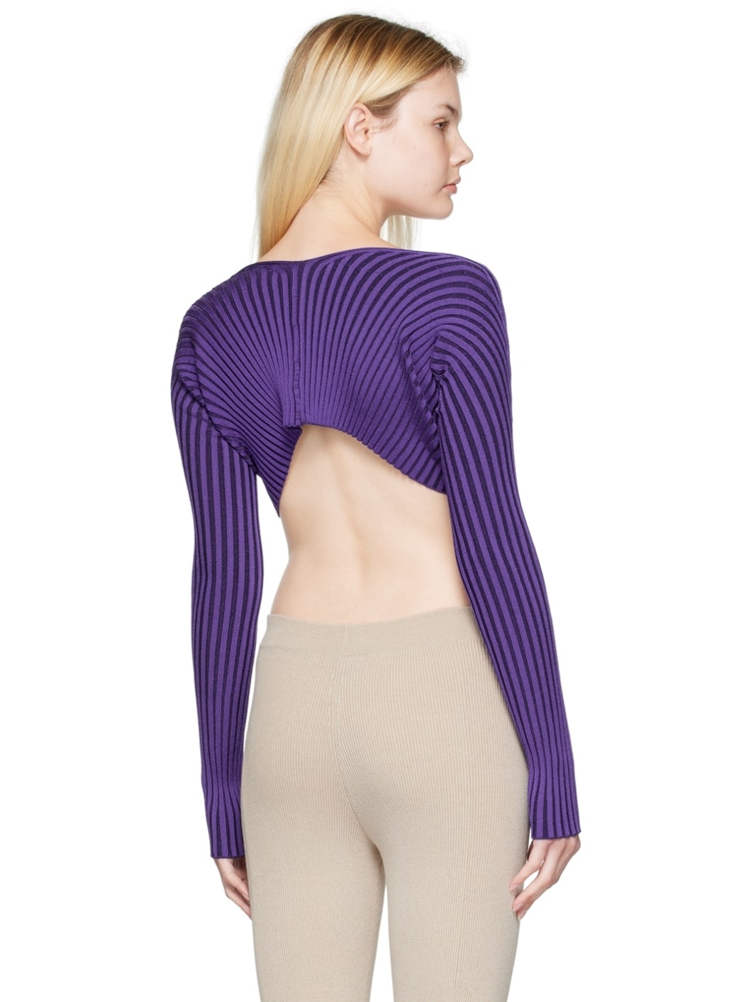 Purple 'La maille Pralù' Cardigan - 3