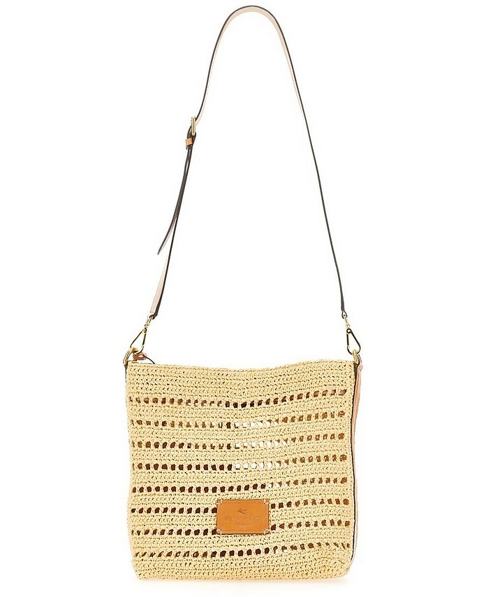 【関税&送料込】Etro Perforated Raffia Shoulder Bag Etro Perforated Raffia Shoulder Bag | forzieri | REVERSIBLE