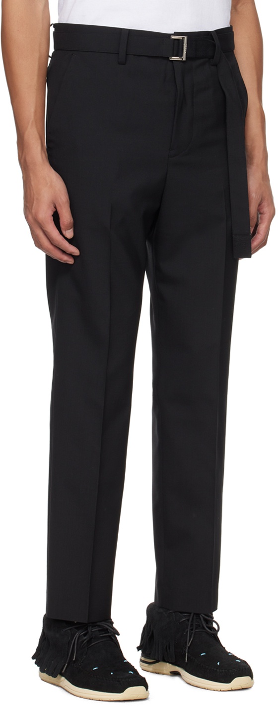 sacai】Suiting Bonding Pants BLACK/3
