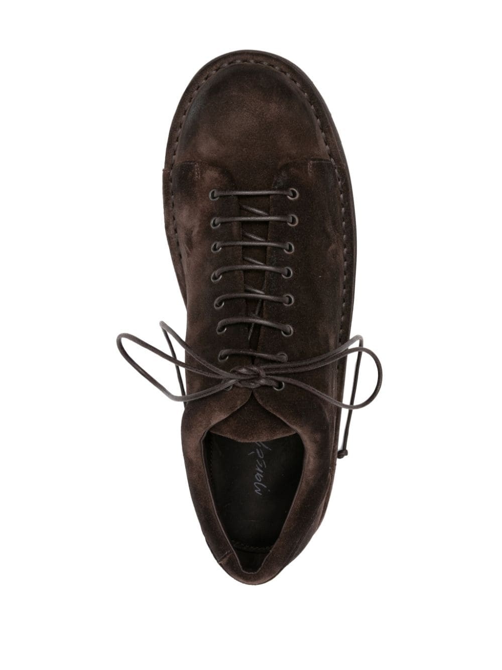 Pallottola Pomice suede derby shoes - 4