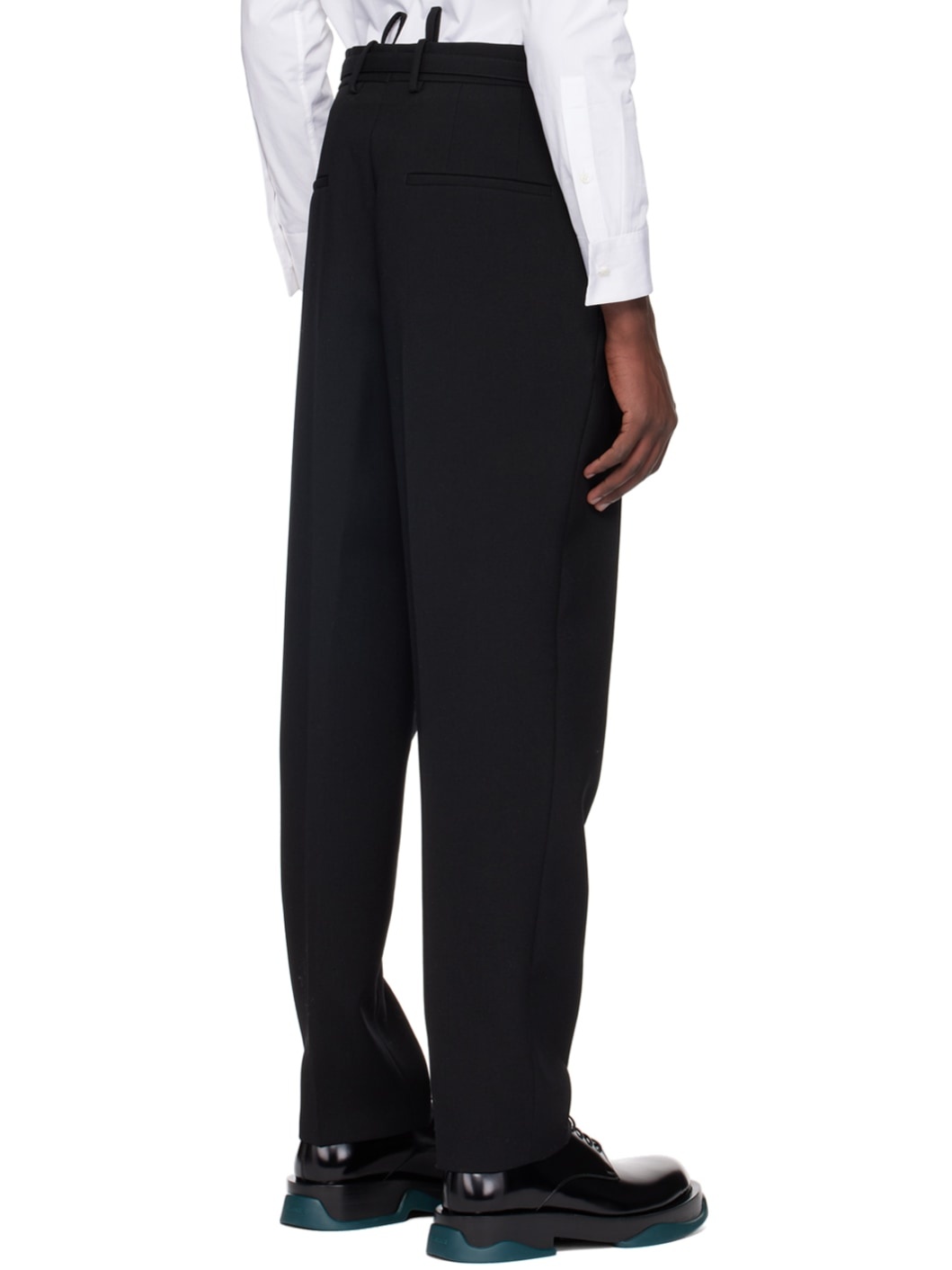 Black Layered Trousers - 3