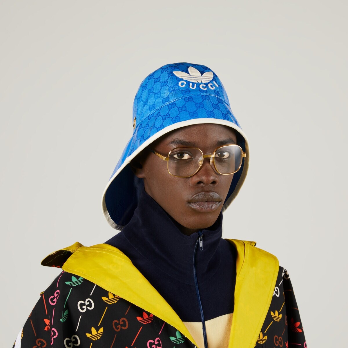 adidas x Gucci wide-brimmed cloche hat - 4