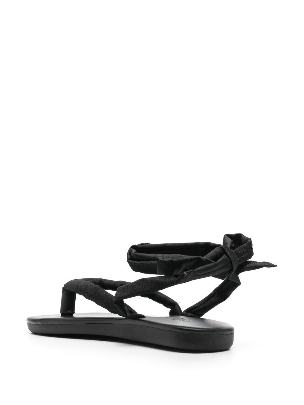 puffy lace-up sandals - 3