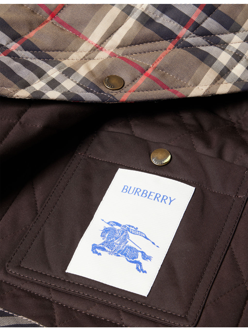 Check-Print Quilted Cotton Jacket - 7