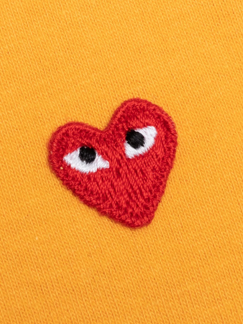 heart-embroidered T-shirt - 3
