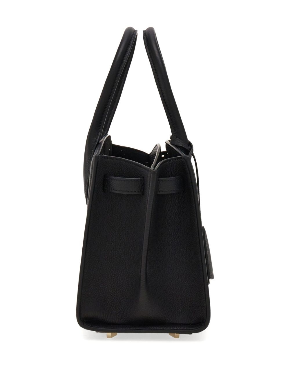 structured leather tote bag - 5