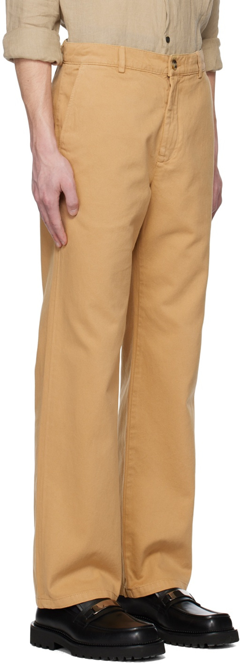 HOPE Beige Keep Trousers outlook