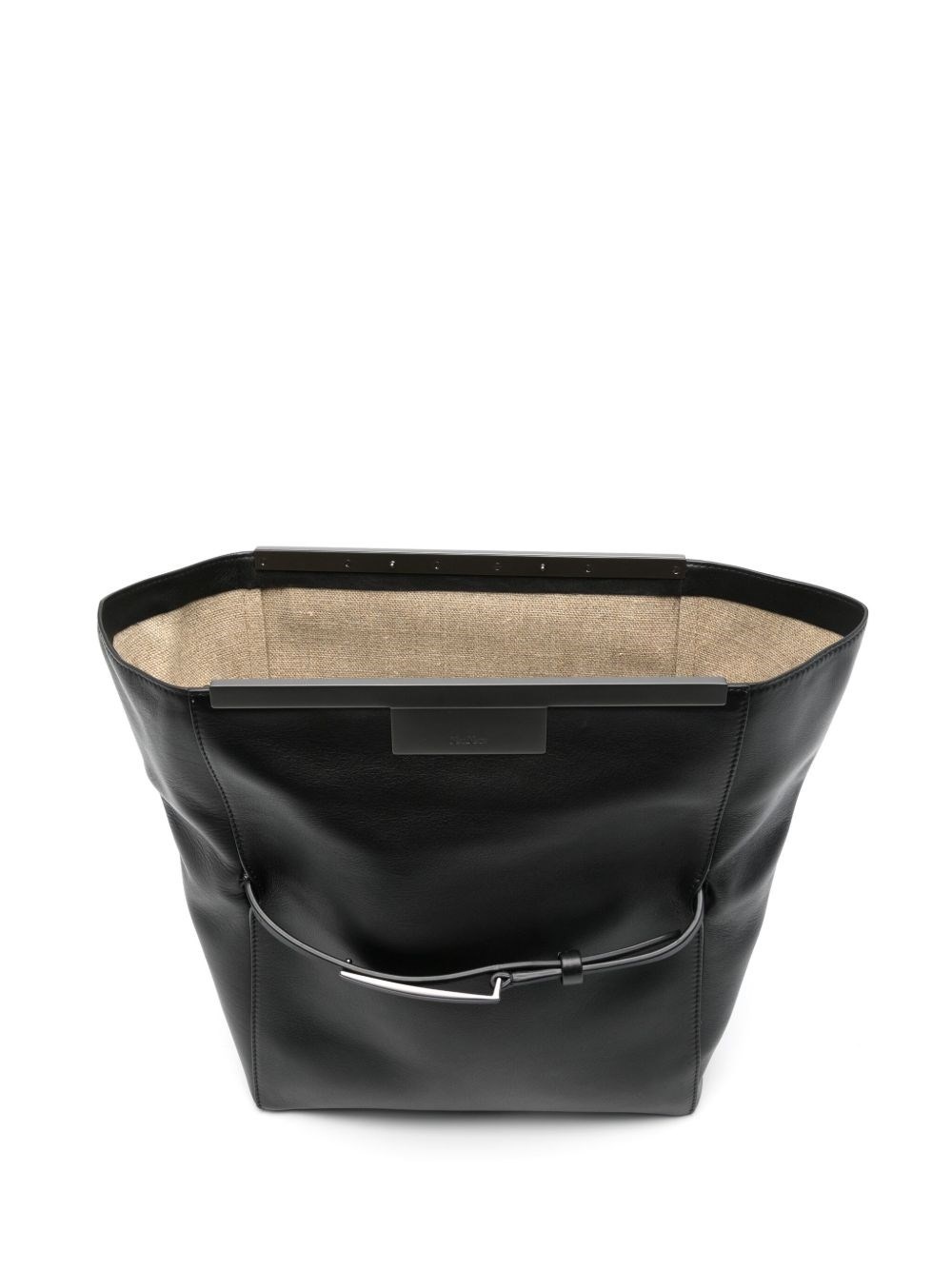 Leather clutch bag - 4