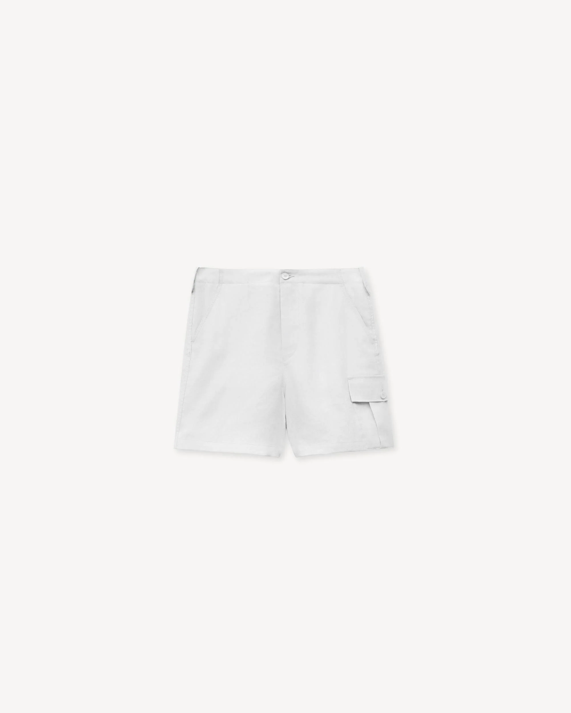 Cargo shorts in linen hemp - 1