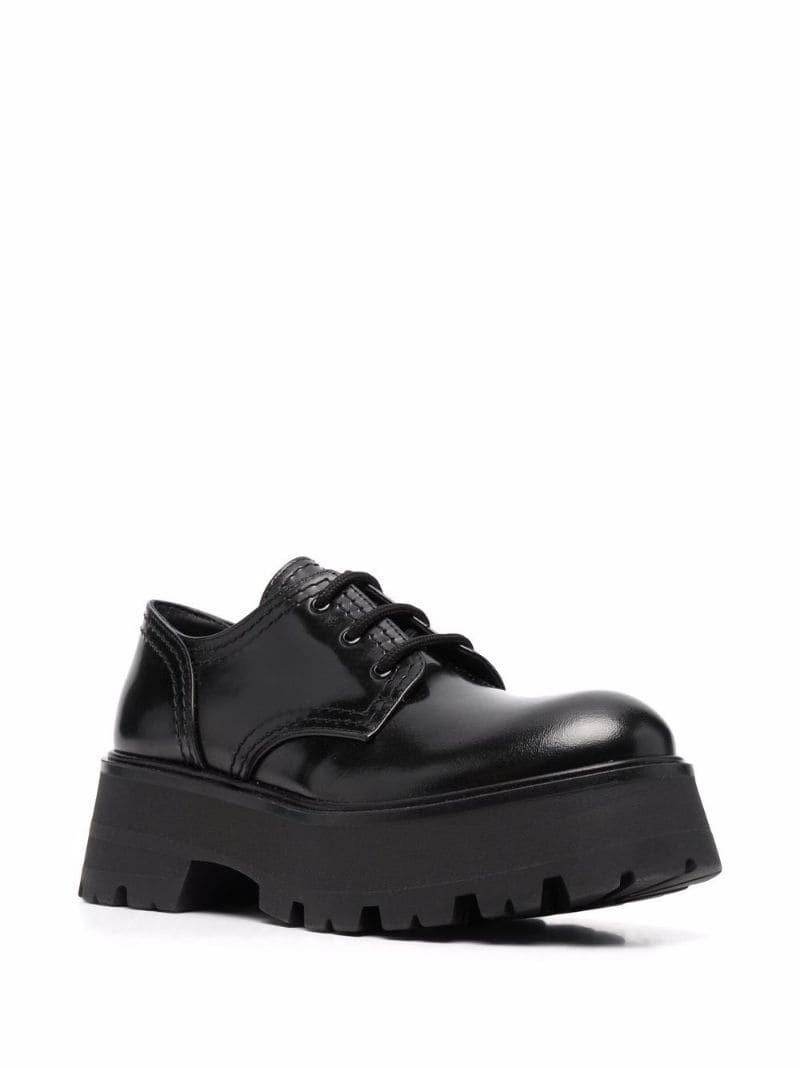 Alexander McQueen patent leather Derby shoes outlook