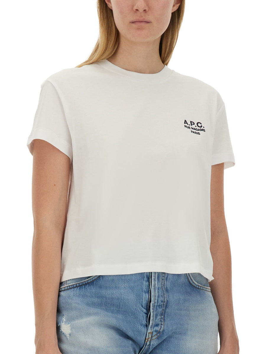 A.P.C. Women T-Shirt Con Logo - 4